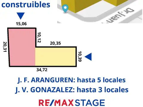 LOTE EN VENTA EN ZONA COM FLORES PARA 7-8 LOCALES