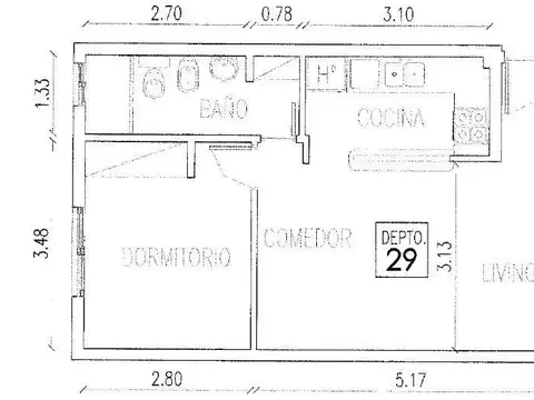 Departamento en Venta con 1 cocheras