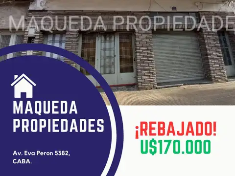 LOTE DE 42 MTS CON LOCAL / GALPON Y FONDO LIBRE