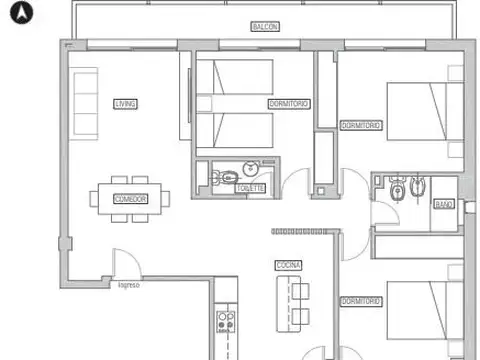 Departamento en Venta al Norte