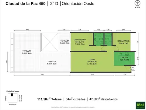 Ciudad De La Paz 400, Piso 2