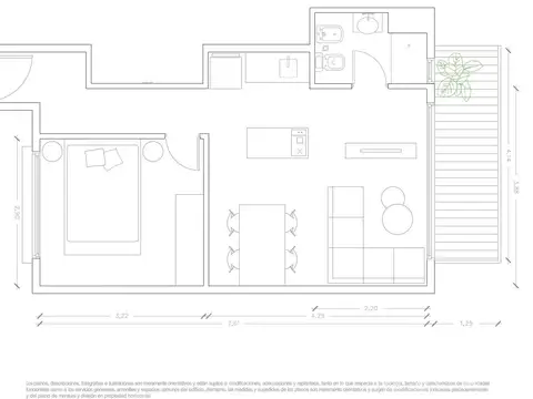 Departamento en Venta de Monoambiente