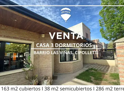 EN VENTA CASA 3 DORMITORIOS I B° LAS VIÑAS