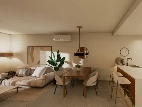 Departamento 2 ambientes con 2 baños