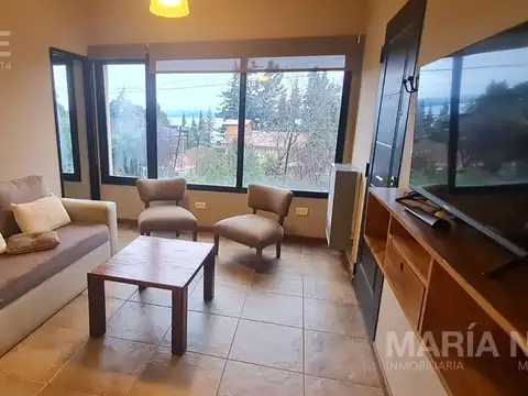 Departamento en alquiler permanente con vista al lago, km 5 a metros de Av Bustillo