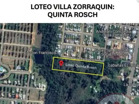 Terreno en Venta en Villa Zorraquin, USD 18.960
