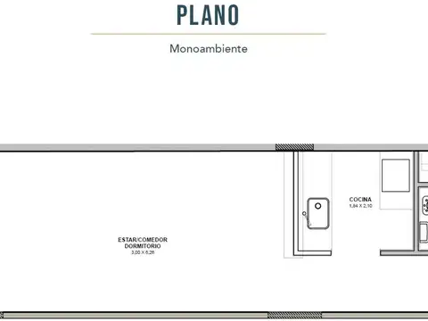 Departamento en Venta de Monoambiente