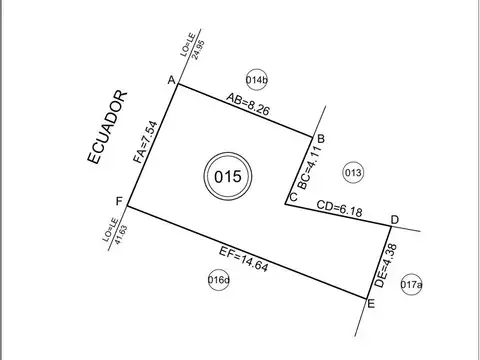Terreno en Venta en Recoleta, USD 450.000