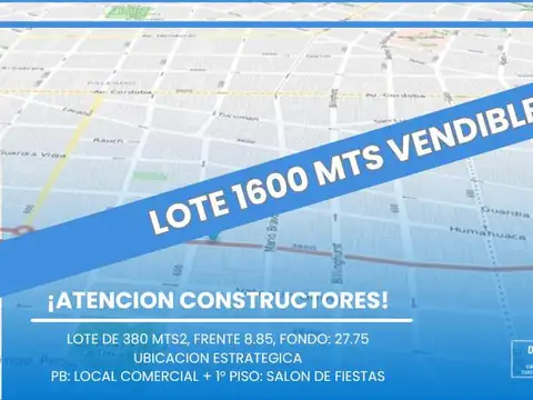 LOCAL, LOTE, EDIFICIO, ALMAGRO, CABALLITO, BALVANERA, ALTURA MEDIA, CONSTRUCCION, INVERSION