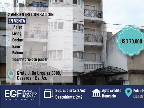 VENTA dep 2 amb caseros