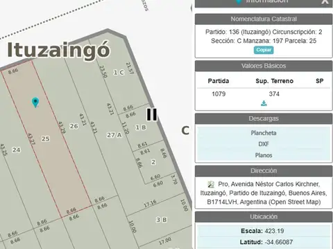 Terreno en Venta en Ituzaingo, USD 180.000
