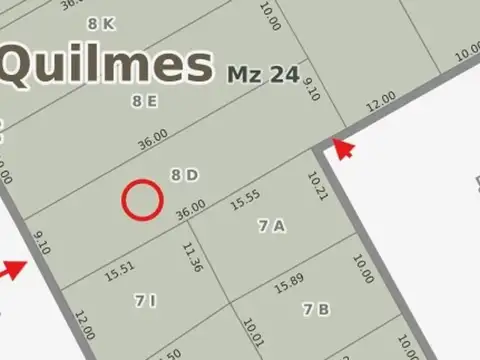 AMPLIO LOTE, con casa de 2 ambientes, SALIDA POR 2 CALLES