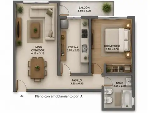 Departamento en Venta en Almagro Norte, USD 154.900