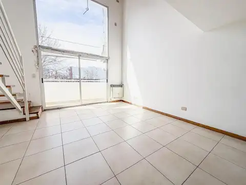 Departamento tipo loft de dos ambientes con balcon