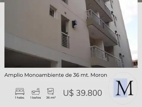 Monoambiente en Moron . NUEVO VALOR