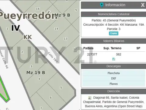 Terreno en Venta en Barrio Santa Isabel, USD 18.000