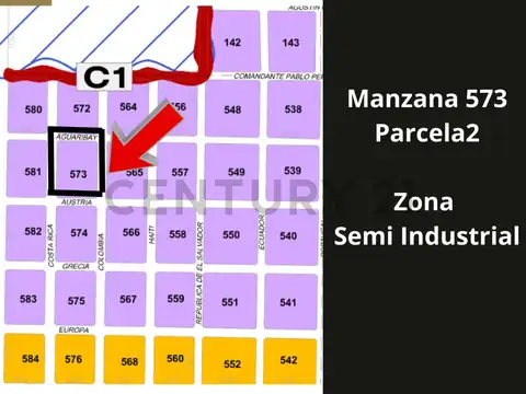 Terreno en Venta 25  mts Frente