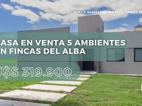 CASA EN VENTA 5 AMBIENTES EN FINCAS DEL ALBA