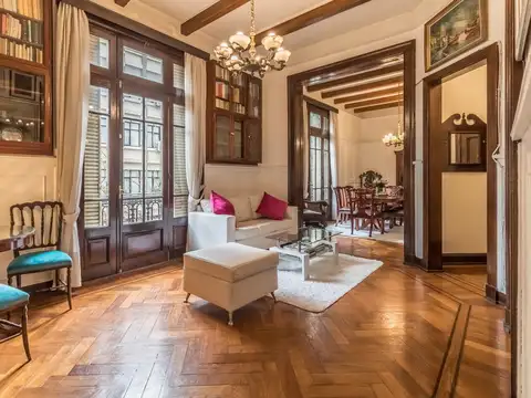 IMPECABLE Piso 4 Ambientes Amoblado con balcones francés y baulera Recoleta APTO CREDITO