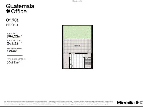 Oficina en edificio corporativo en alquiler a estrenar