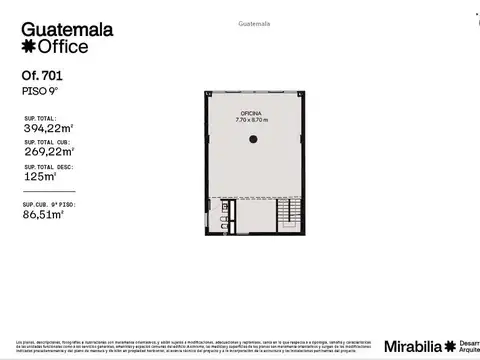 Oficina en Alquiler al Este