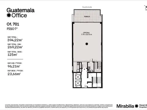 Oficina en Alquiler con 3 cocheras