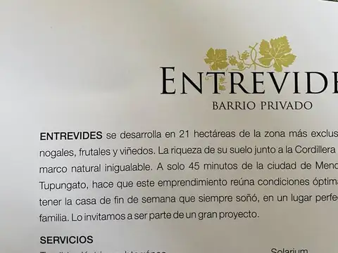 LOTE EN VENTA