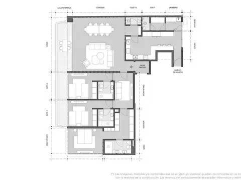 Semipiso de 4 ambientes con dependencia en venta en Palermo Chico