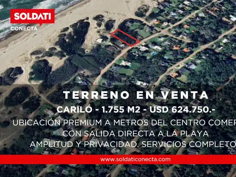 Terreno en  Venta en Cariló con salida al Mar