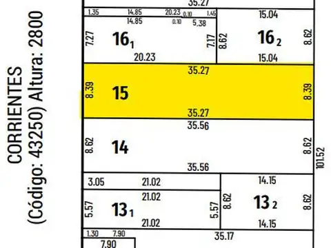Terreno en Venta de 295,0 m2