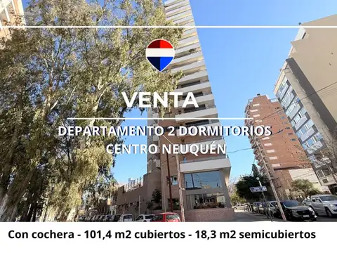 VENTA SEMIPISO  NEUQUEN 2 DORMITORIOS C/COCHERA