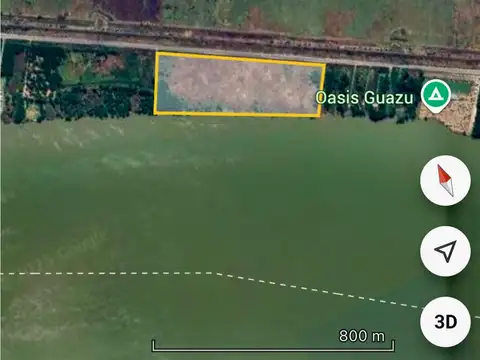 Fracción en Venta. 11 has. 600 metros de frente al río Parana Guazú.