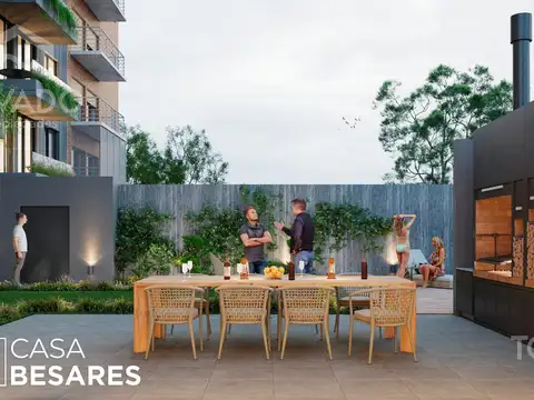 Departamento 2 ambientes con 1 baño