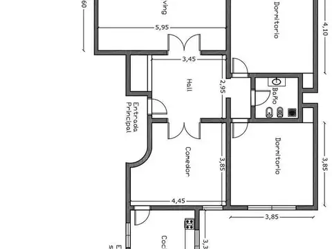 Departamento en Venta de 4 ambientes