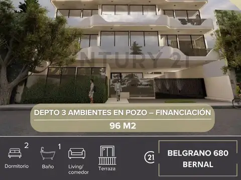 Departamento 3 Ambientes 96 m² en Bernal | Financiación | Amenities | Oportunidad