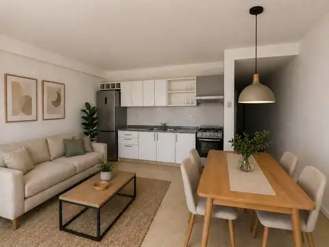 Departamento 2 ambientes con 1 baño