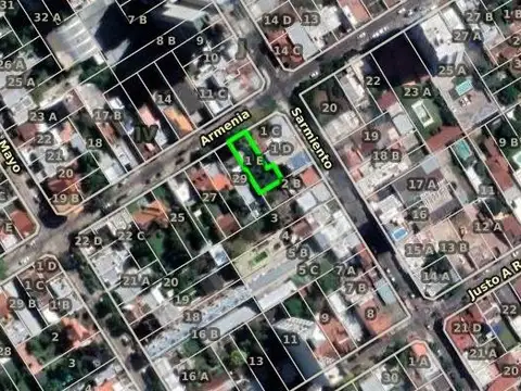 Terreno en Venta 9  mts Frente