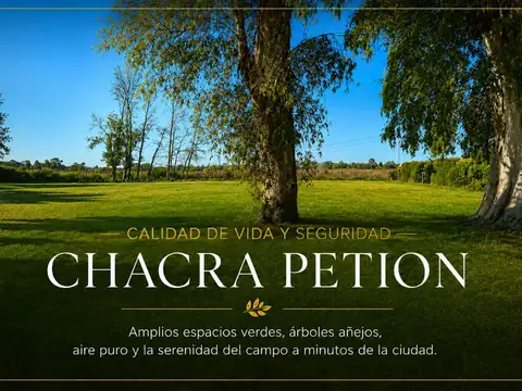 VENTA LOTE CHACRA PETION CAÑUELAS