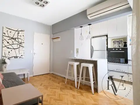 Alquiler Amoblado- Palermo Chico - Cabello 3700 - Departamento dos ambientes luminosos -Piso alto -30 mts 