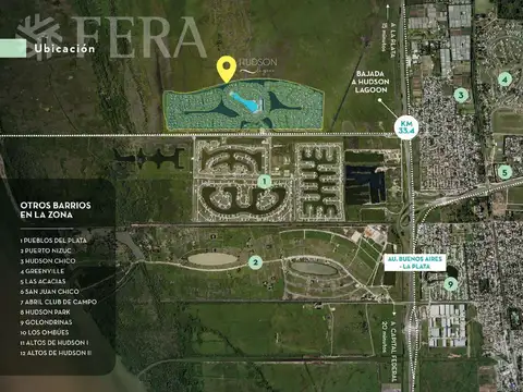 Venta terreno en  Barrio Lagoon - Hudson