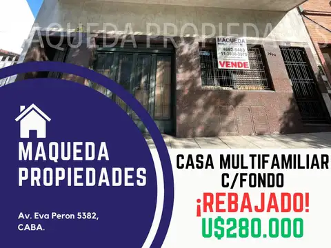Casa en Venta en Parque Avellaneda, CABA