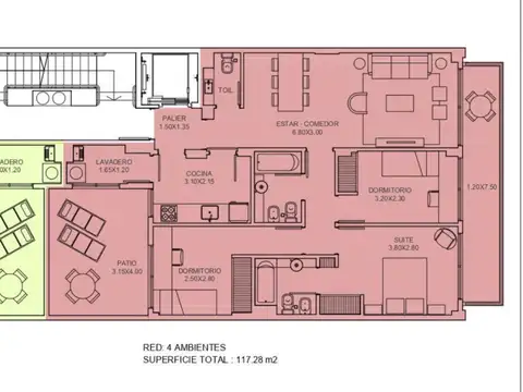 Departamento en Venta en Belgrano, USD 395.000