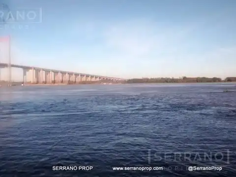 OAS. Lote 9 has. Alquilado como Puerto. Ruta 12. Entre Rios.