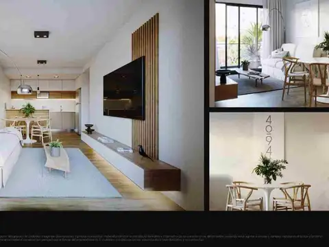 Departamento 2 ambientes con 2 baños