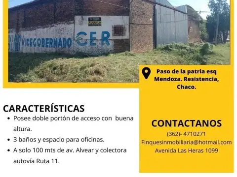 Vendo Galpon 800m2 + 250 m2 libres.  Finques inmob