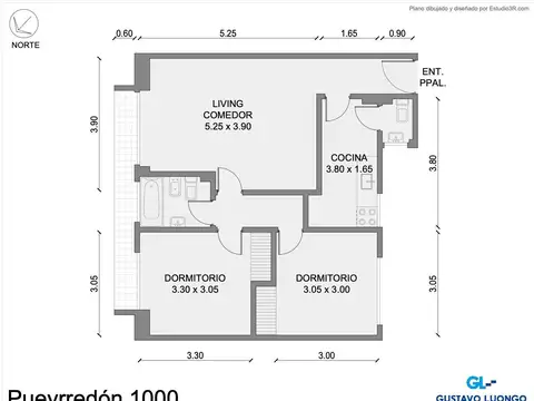 Departamento en Alquiler en Recoleta, $ 1.000.000