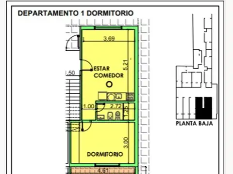 Departamento en el emprendimiento Proyecto San Juan 600
