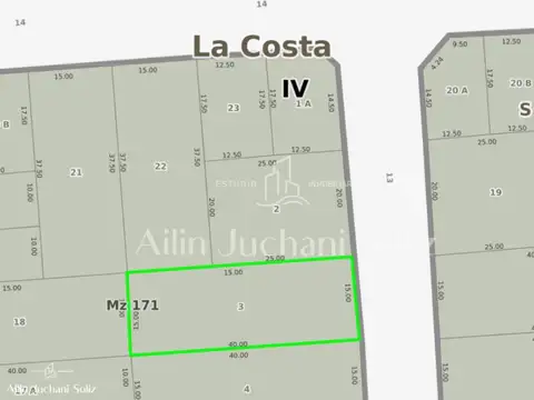 Terreno en Venta de 600,0 m2