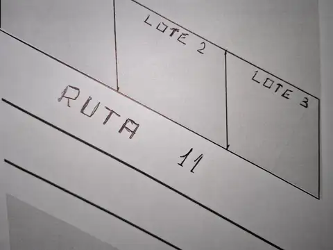 RUTA 11. KM 413. TERRENOS EN ALQUILER. FRENDE RUTA DE 50 m LINEALES