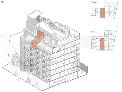 Departamento 2 ambientes con 1 baño